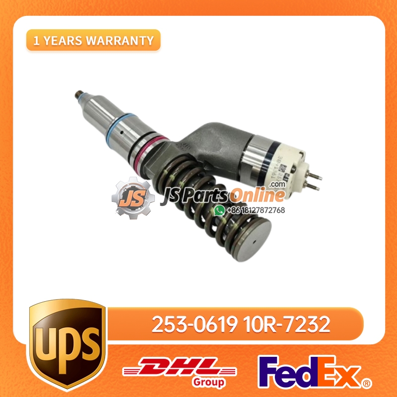 253-0619 10R-7232 Fuel Injector for Caterpillar CAT 3406E 3 - JS Parts Online 253-0619 10R-7232 Fuel Injector for Caterpillar CAT 3406E - 3