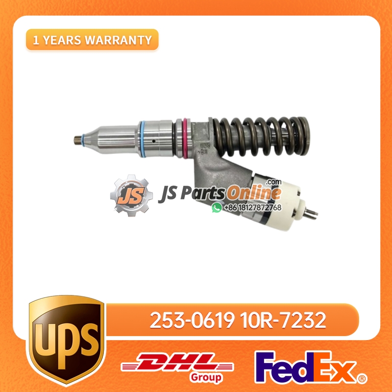 253-0619 10R-7232 Fuel Injector for Caterpillar CAT 3406E 4 - JS Parts Online 253-0619 10R-7232 Fuel Injector for Caterpillar CAT 3406E - 4