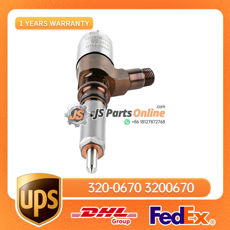 320-0670 Fuel Injector for Caterpillar CAT C6.6 3 - JS Parts Online 320-0670 Fuel Injector for Caterpillar CAT C6.6 - 3