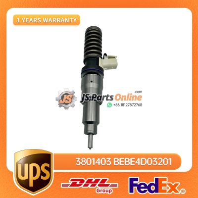 3801403 BEBE4D03201 Fuel Injector 4 Pins for Volvo D12