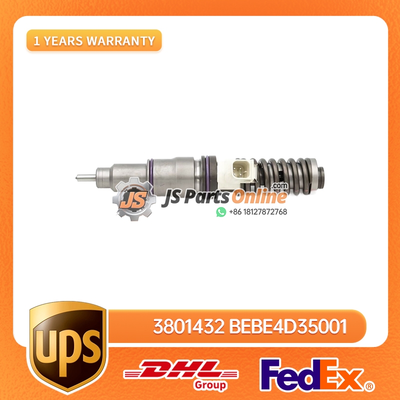 3801432 BEBE4D35001 Fuel Injector 4 Pins for Volvo MD11 2 - JS Parts Online 3801432 BEBE4D35001 Fuel Injector 4 Pins for Volvo MD11 - 2