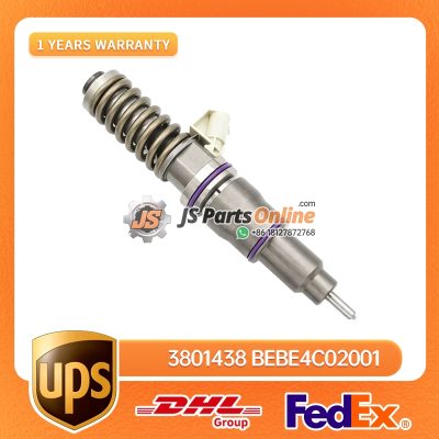 3801438 BEBE4C02001 Fuel Injector 2 Pins for Volvo Penta TAD940VE TAD941VE