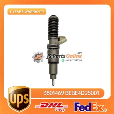 3801469 BEBE4D25001 Fuel Injector 4 Pins for Volvo MD13